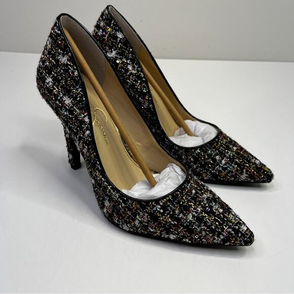 Jessica Simpson Cassani Pointed-Toe Pumps black tweed - 9 M - Picture 3 of 13